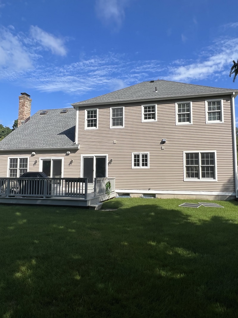 Back yard exterior view